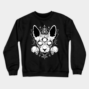 Black metal sphynx Crewneck Sweatshirt